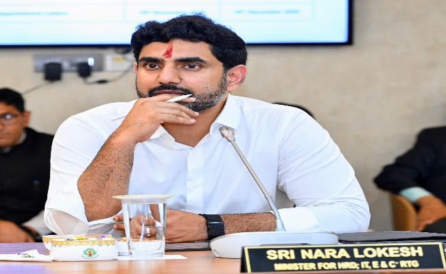 Nara Lokesh on teachers transfers Nara Lokesh