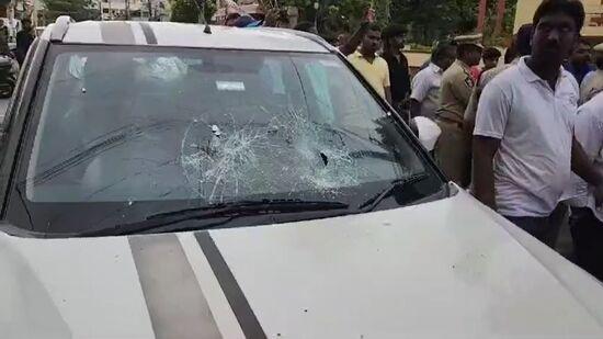 Perni Nani car attacked