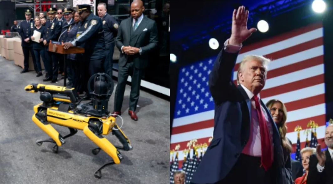Trump robotic dogs