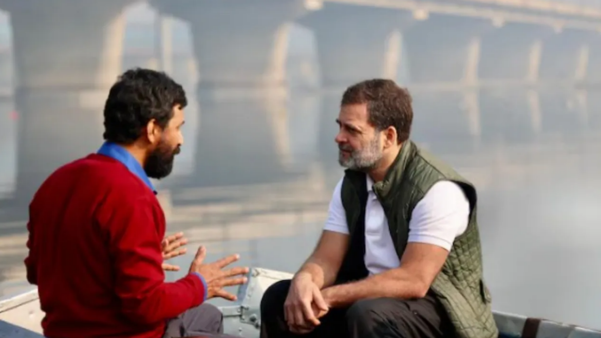 Rahul Gandhi Yamuna River Boating