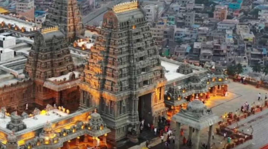 Yadadri vimana gopuram