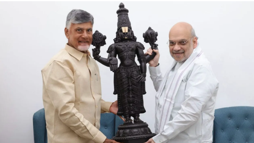 chandrababu Amit shah