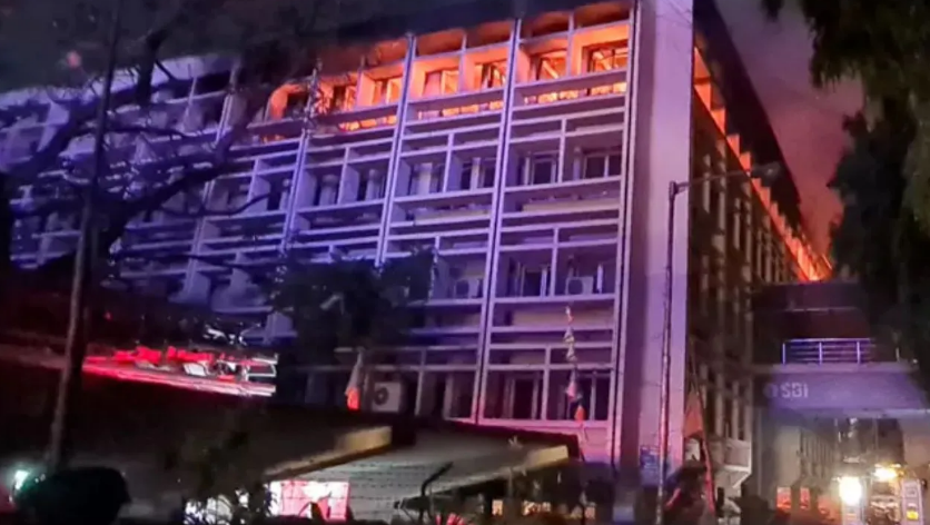 SBI fire accident patny SBI fire accident patny