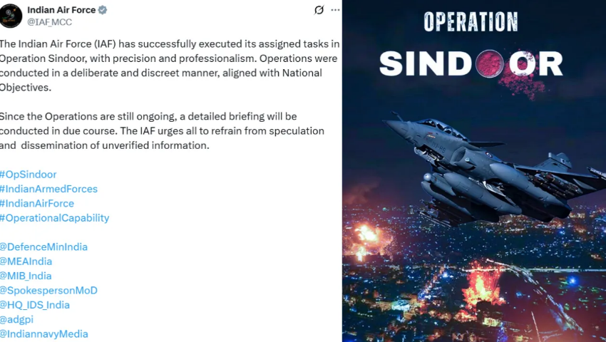 operation Sindoor ongoing