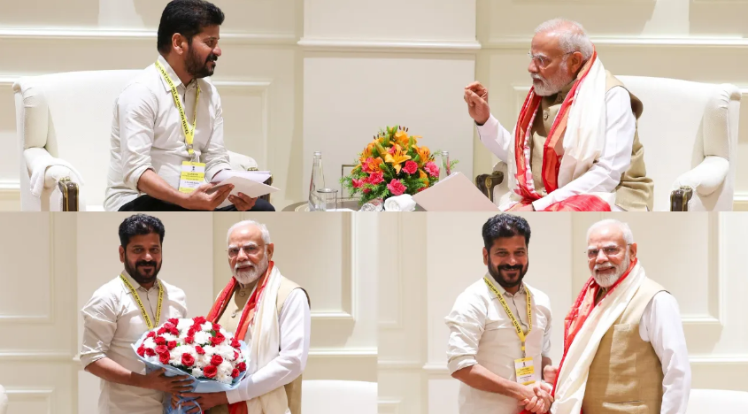 revanth meets Modi