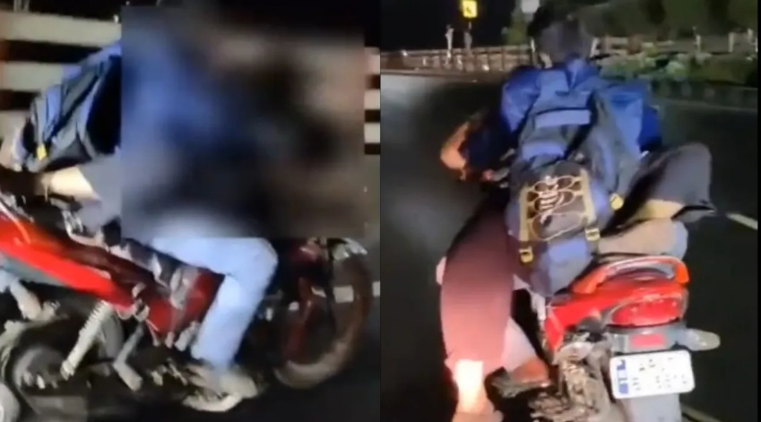 romacne on bike Vijayawada